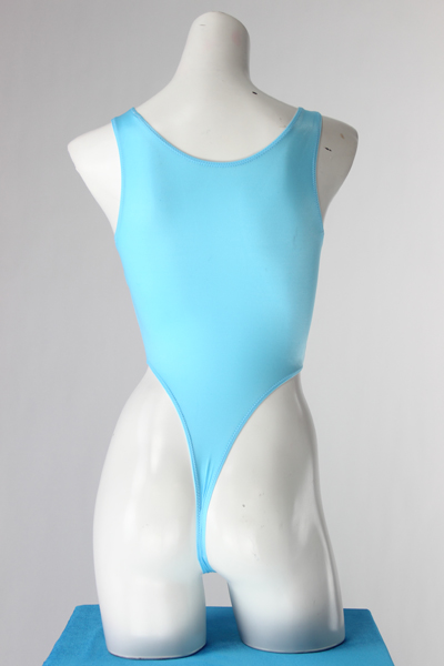 エロ下着の通販商品：ハイレグレオタード・水色・93947・イメージ写真３